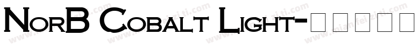 NorB Cobalt Light字体转换